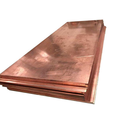990,9% Pureza 20 Gauge Copper Sheet Metal 0,1 mm a 200 mm