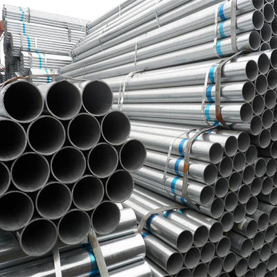 ASTM A36 Tubos galvanizados de aço galvanizados redondos sem costura revestidos de zinco 200-500 g/m2