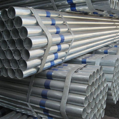 BS 1387 ASTM A53 Tubo de aço galvanizado Gi Tubo de andaimes Zinco 40-600 g/m2