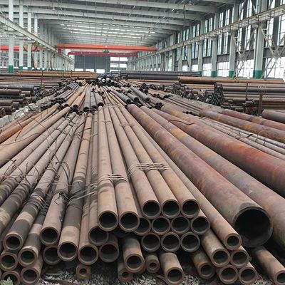 Q345 Q235 20# Tubo de aço carbono laminado a quente sem costura para solda, dobra, pintura galvanizada preta
