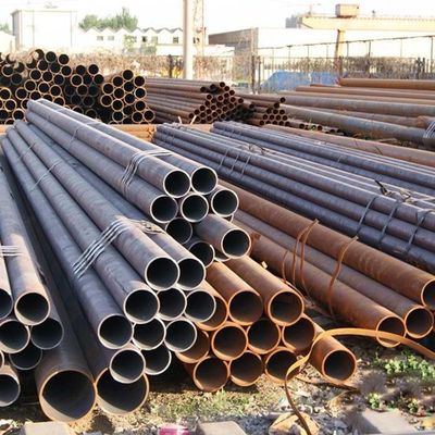 Q235/Q355 S235/S355 Ss400 Tubo de aço carbono galvanizado Parede de pintura preta 1,65 mm a 25 mm